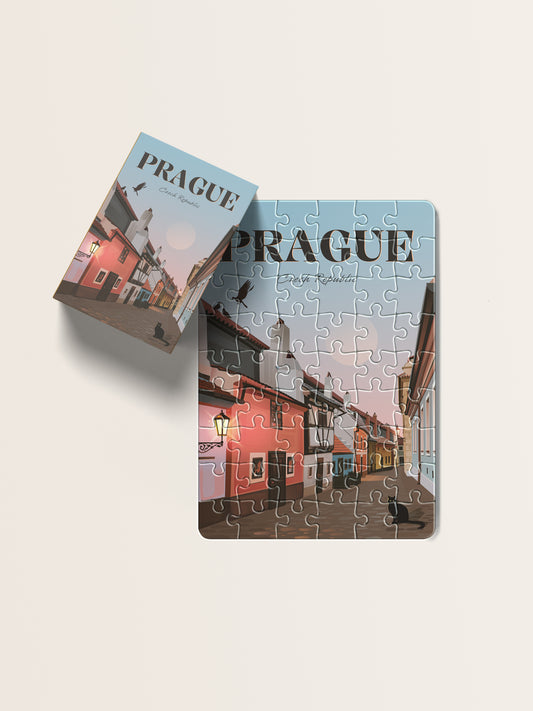 Puzzle - Zlatá ulička (54 dílků)